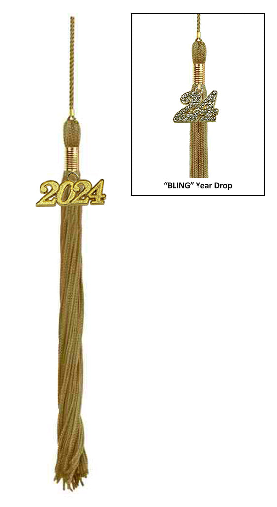 Antique Gold Graduation Tassel - College & High School Tassels