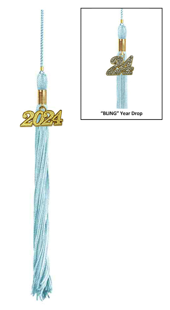 Child Shiny Light Blue Cap & Tassel - Preschool & Kindergarten Graduation