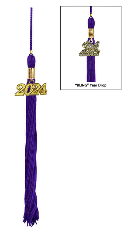 Matte Purple High School Cap & Tassel - Graduation Caps