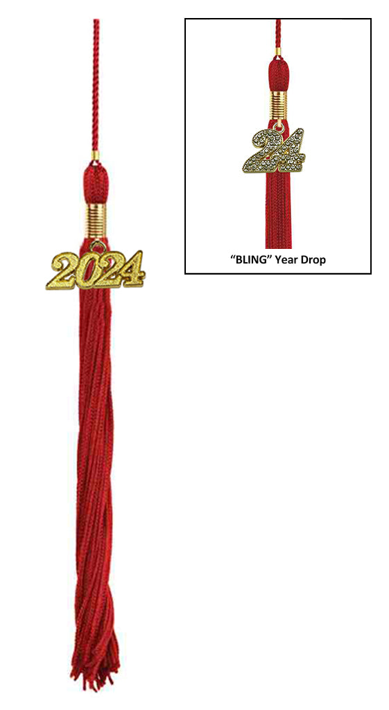 Child Shiny Red Cap & Tassel - Preschool & Kindergarten Graduation