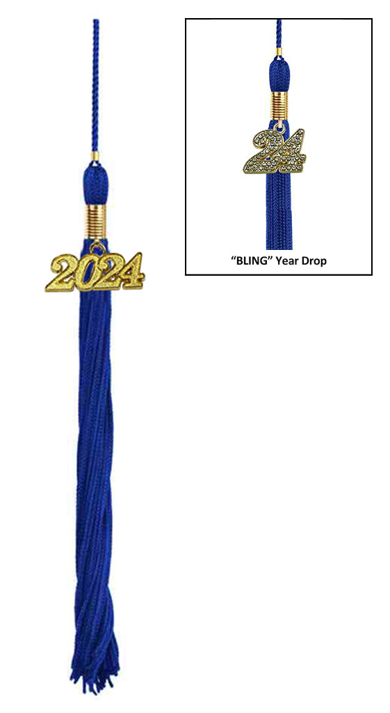 Child Matte Royal Blue Cap & Tassel - Preschool Graduation