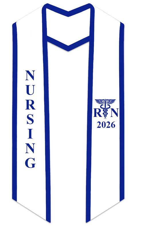2026 RN Nursing Graduation Stole with Trim