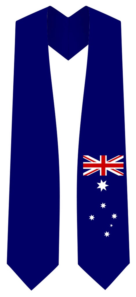 Australia Graduation Stole - Australia Flag Sash