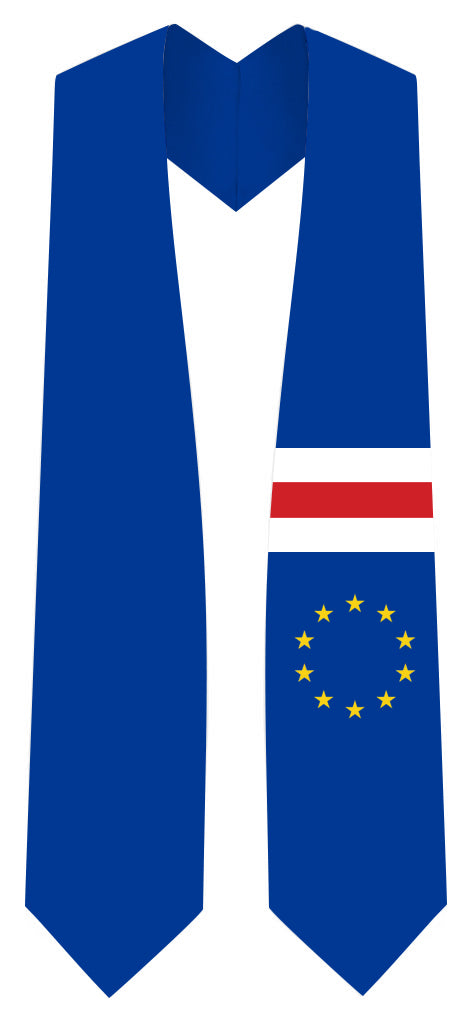 Cape Verde Graduation Stole - Cape Verde Flag Sash