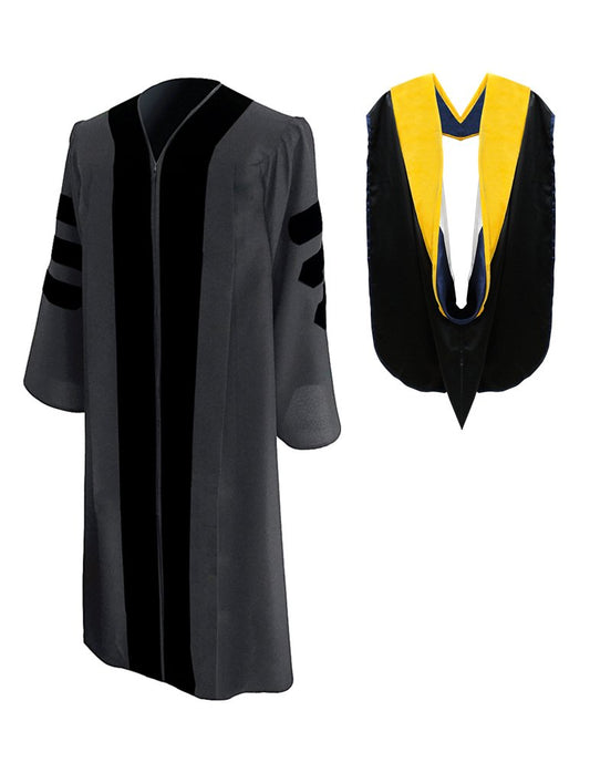 Classic Doctoral Graduation Gown & Hood Package - GradCanada