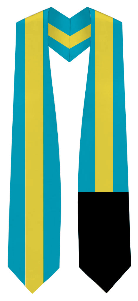 Bahamas Graduation Stole - Bahamas Flag Sash