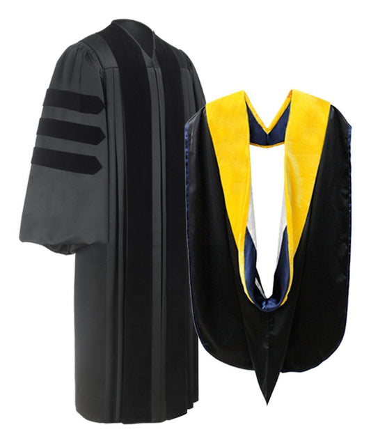 Deluxe Doctoral Graduation Gown & Hood Package - GradCanada