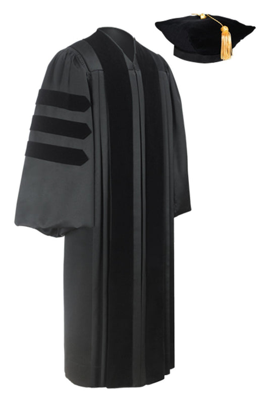 Deluxe Doctoral Graduation Tam & Gown Package - GradCanada
