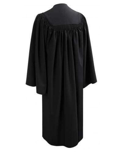 Deluxe Black Bachelors Graduation Gown - Academic Regalia - GradCanada