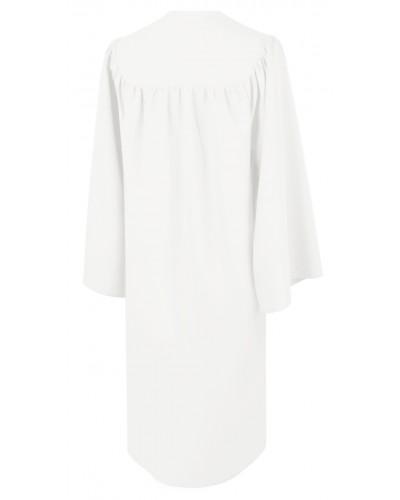 Matte White Bachelors Graduation Gown - College & University - GradCanada