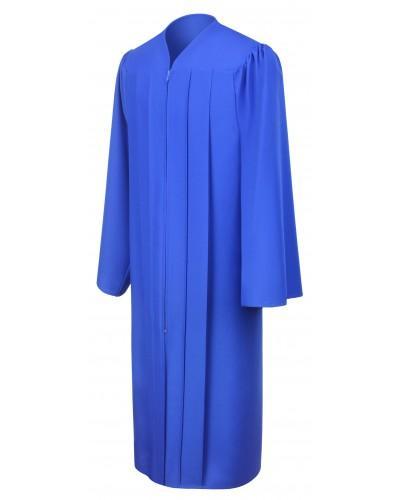 Matte Royal Blue Bachelors Graduation Gown - College & University - GradCanada