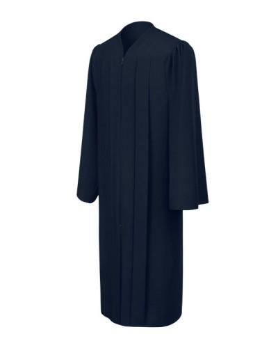 Matte Navy Blue Bachelors Graduation Gown - College & University - GradCanada