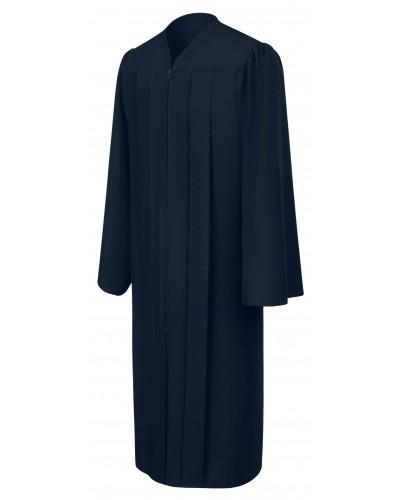 Matte Navy Blue Bachelors Graduation Gown - College & University - GradCanada