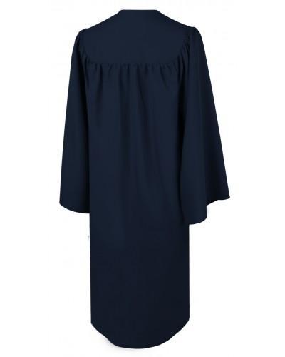 Matte Navy Blue Bachelors Graduation Gown - College & University - GradCanada