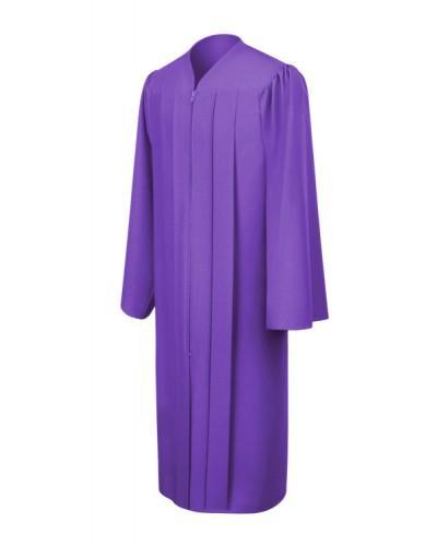 Matte Purple Bachelors Graduation Gown - College & University - GradCanada