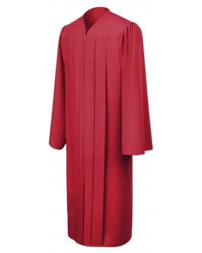Matte Red Bachelors Graduation Gown - College & University - GradCanada