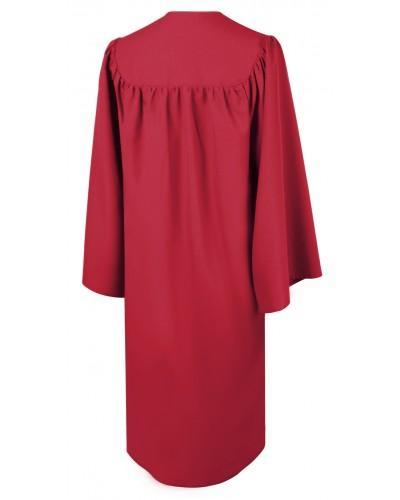 Matte Red Bachelors Graduation Gown - College & University - GradCanada