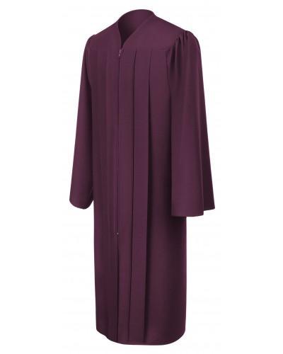 Matte Maroon Bachelors Graduation Gown - College & University - GradCanada