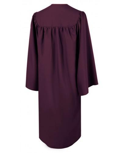 Matte Maroon Bachelors Graduation Gown - College & University - GradCanada