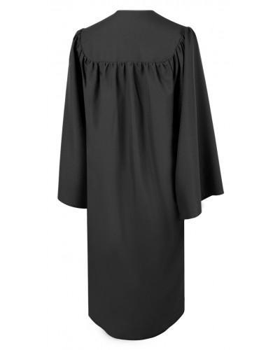 Matte Black Bachelors Graduation Gown - College & University - GradCanada