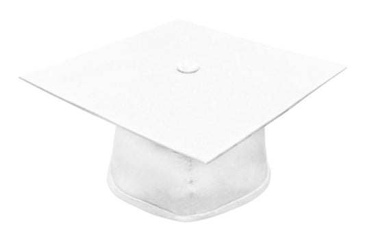 Matte White Bachelors Graduation Cap - College & University - GradCanada