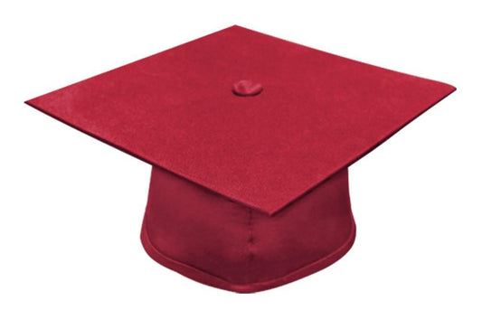 Matte Red Bachelors Graduation Cap - College & University - GradCanada