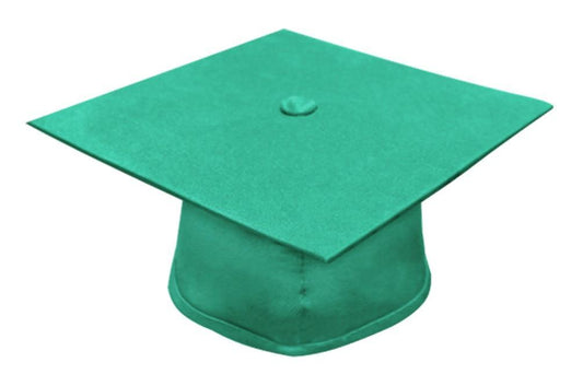 Matte Emerald Green Bachelors Graduation Cap - College & University - GradCanada