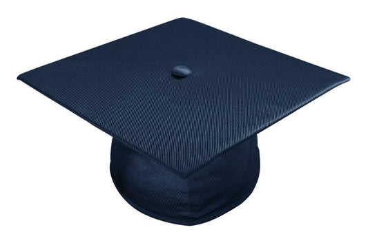 Shiny Navy Blue Bachelors Graduation Cap - College & University - GradCanada