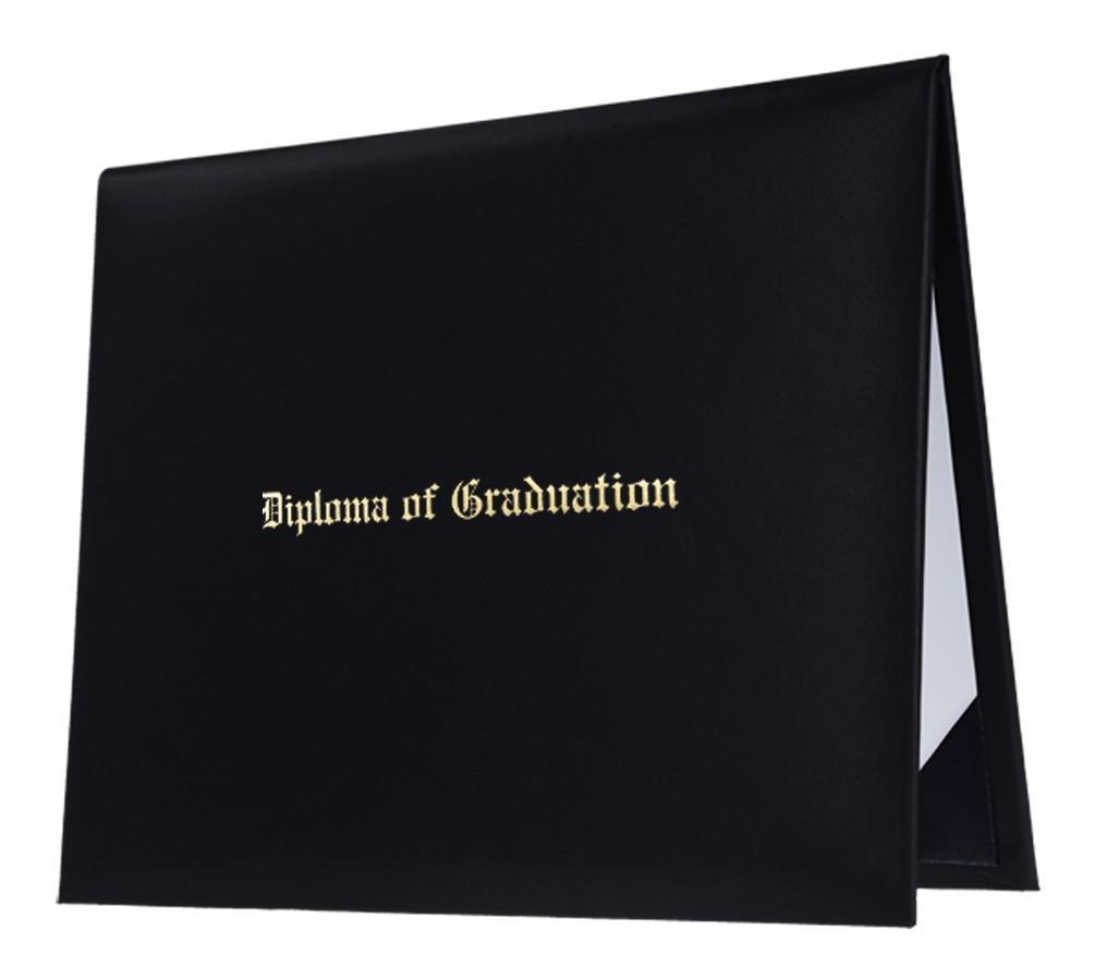 Black Imprinted Diploma Cover - High School Diploma Covers - GradCanada