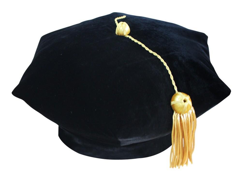 6 Sided Doctoral Tam - Academic Faculty Regalia - GradCanada