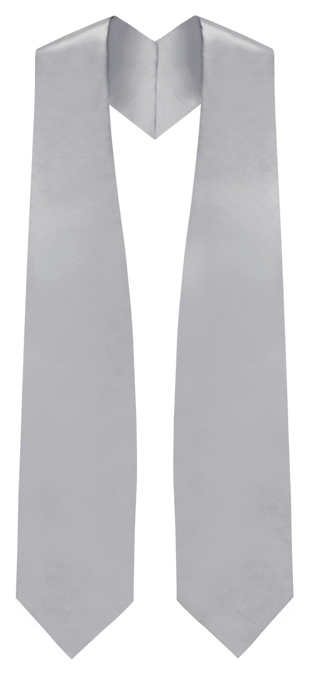 Silver Graduation Stole - Silver College & High School Stoles - GradCanada