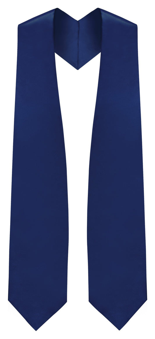 Navy Blue Graduation Stole - Navy College & High School Stoles - GradCanada