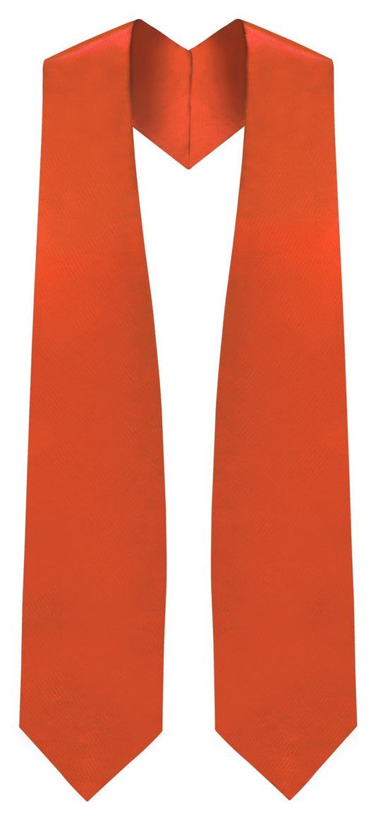 Orange Graduation Stole - Orange College & High School Stoles - GradCanada