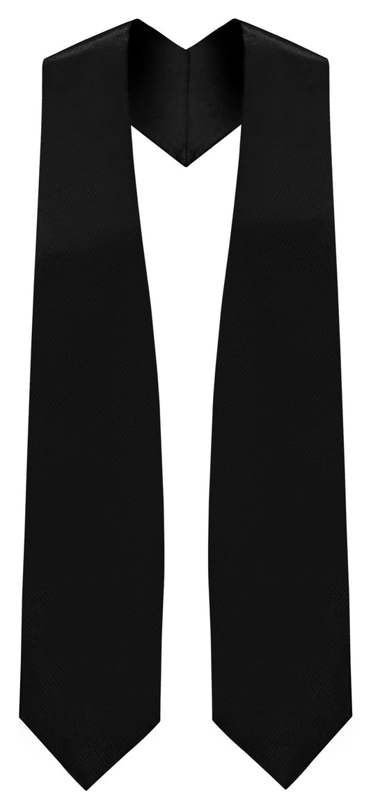Black Graduation Stole - Black College & High School Stoles - GradCanada