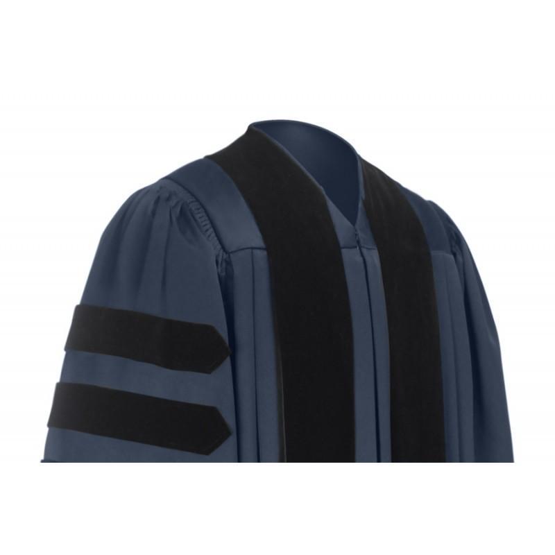 Deluxe Navy Blue Doctoral Gown