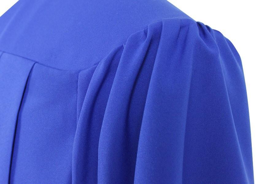 Matte Royal Blue High School Graduation Gown - GradCanada