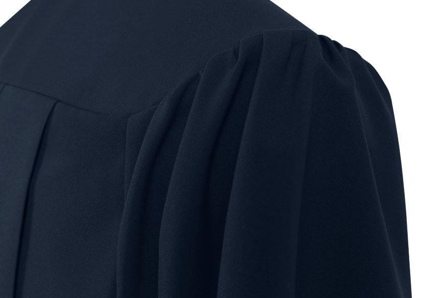 Matte Navy Blue High School Graduation Gown - GradCanada