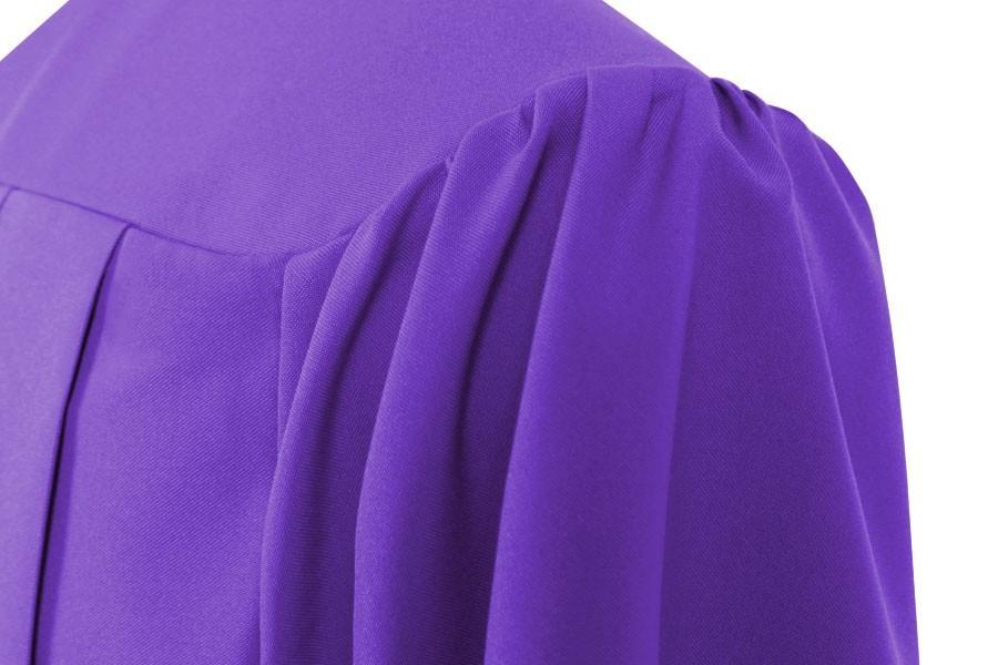 Matte Purple High School Graduation Gown - GradCanada