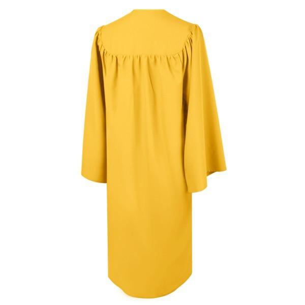 Matte Gold High School Graduation Gown - GradCanada