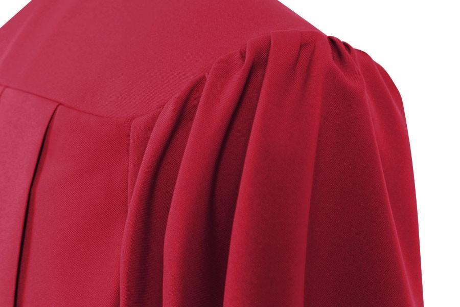 Matte Red High School Graduation Gown - GradCanada