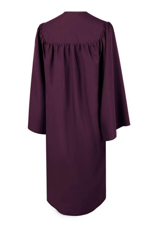 Matte Maroon High School Graduation Gown - GradCanada