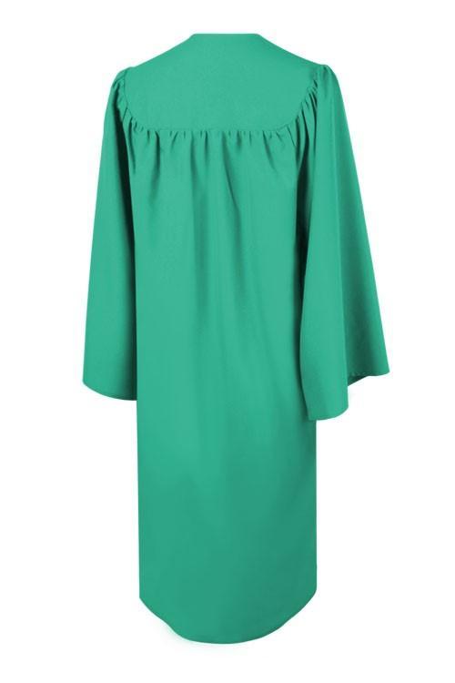 Matte Emerald Green High School Graduation Gown - GradCanada