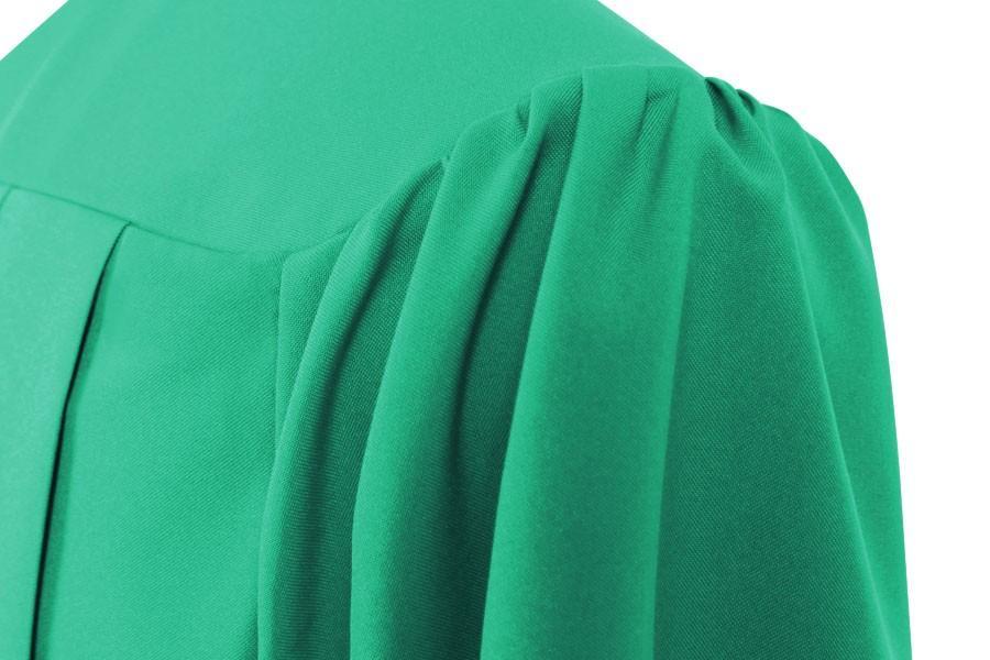 Matte Emerald Green High School Graduation Gown - GradCanada