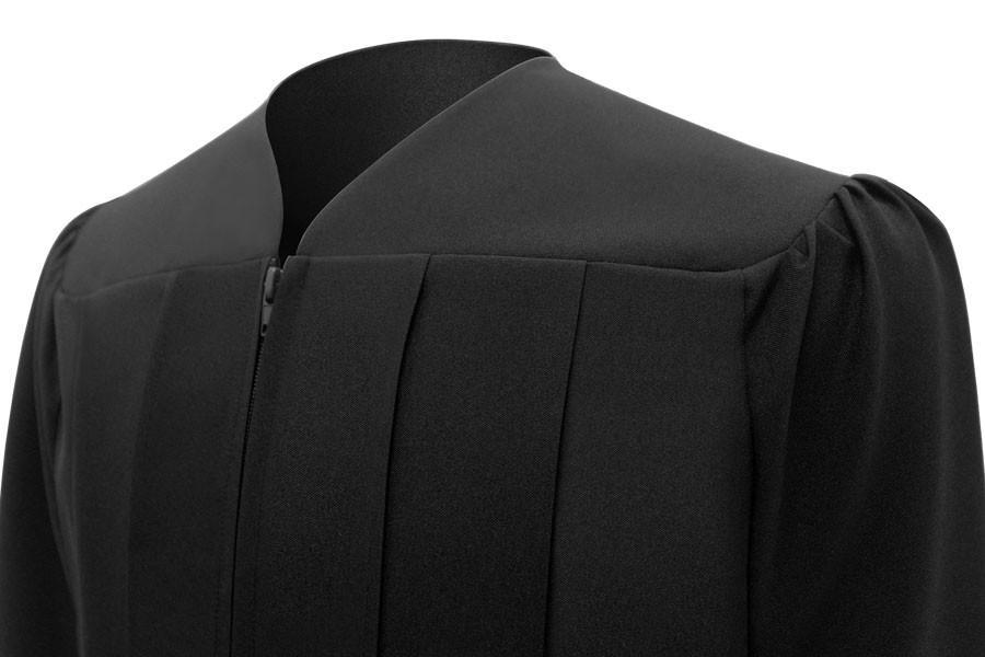 Matte Black High School Graduation Gown - GradCanada