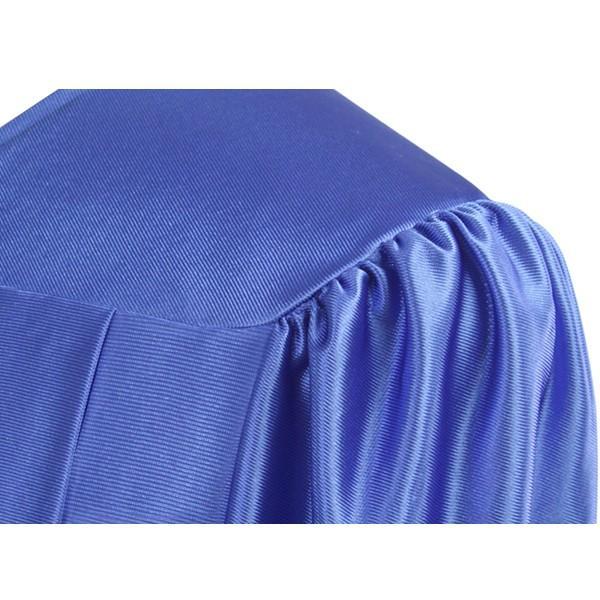 Shiny Royal Blue High School Graduation Gown - GradCanada