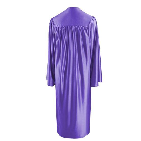Shiny Purple High School Graduation Gown - GradCanada