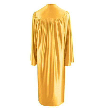 Shiny Antique Gold High School Graduation Gown - GradCanada