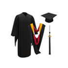 Master's Degree Cap, Gown, Tassel & Hood Packages
