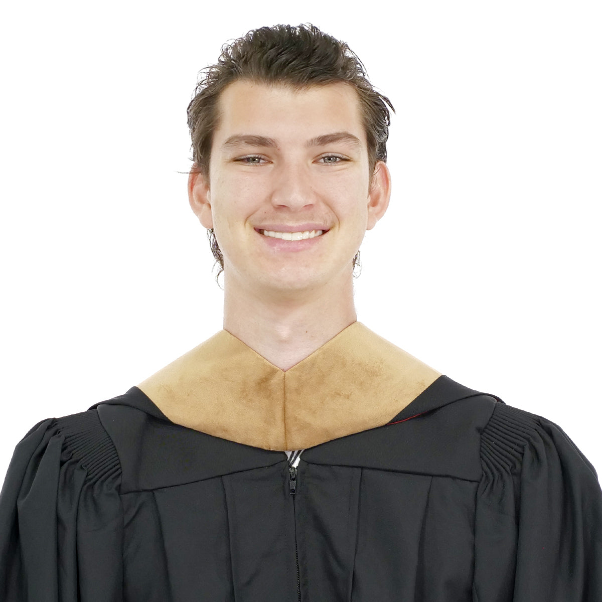 Deluxe Bachelors/Master Hood - Drab Velvet, Red & Golden Yellow