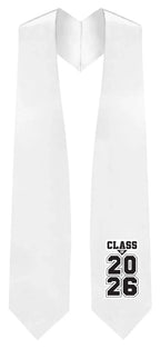 White "Class of 2025/2026" Graduation Stole